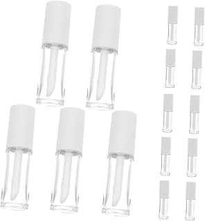 WOONEKY 15 Peças De Brilho Labial Brilho Labial Recipientes De Bálsamo Labial Vazios Tubos De Bálsamo Labial Recipientes De Tubo De Bálsamo Labial Recipientes De Bálsamo Labial Com