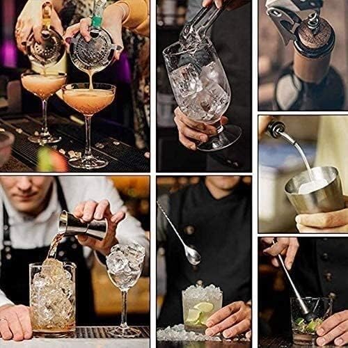 Miniatura 5 de ONOTEC Kit de camarero de 12 piezas con soporte  Juego de coctelera para mezclar bebidas  Herramientas de barra coctelera de Martini, jigger,