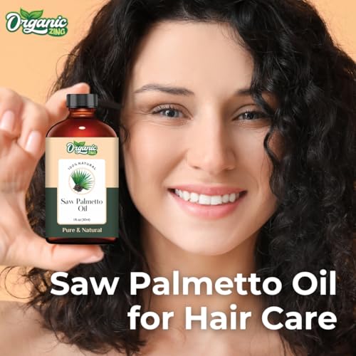 Image of Organic Zing Saw Palmetto Oil Cosmetic Grade - 30 ml - Botanical Oil for Hair Scalp Massage & DIY Beauty Formulations