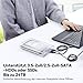 ELUTENG Festplattengehäuse 3,5 Zoll 5Gbit/s USB 3.0 Externes Festplatten Gehäuse für 3,5 2,5 Zoll SATA SSD HDD bis zu 24TB, Externe SSD Gehäuse mit 12V/2A Netzteil, Unterstützung UASP Trim