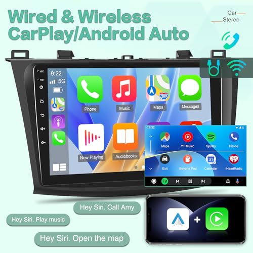 Radio para auto EKAT para Mazda 3 2009-2013 pantalla táctil 9'' miniatura 4