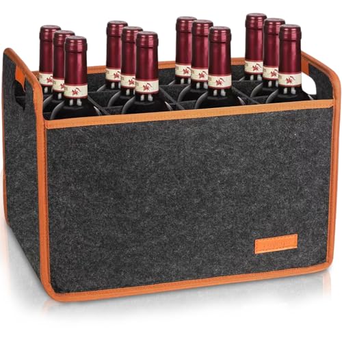 Bolsa para 12 botellas de vino contra roturas con asa cómoda 2