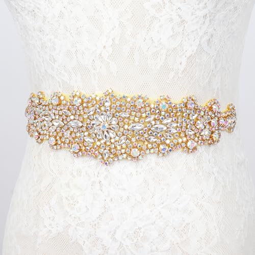 Pardecor 2025 Crystal Beaded Parties Focus Rhinestone Belts For Women Wedding Dress Belt Party Dinner Dresses Matching2