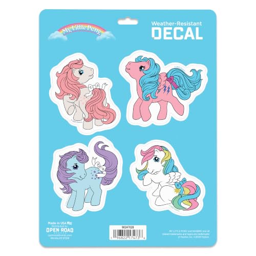 Image of Hasbro My Little Pony Retro Adhesive Vinyl Decal Pack