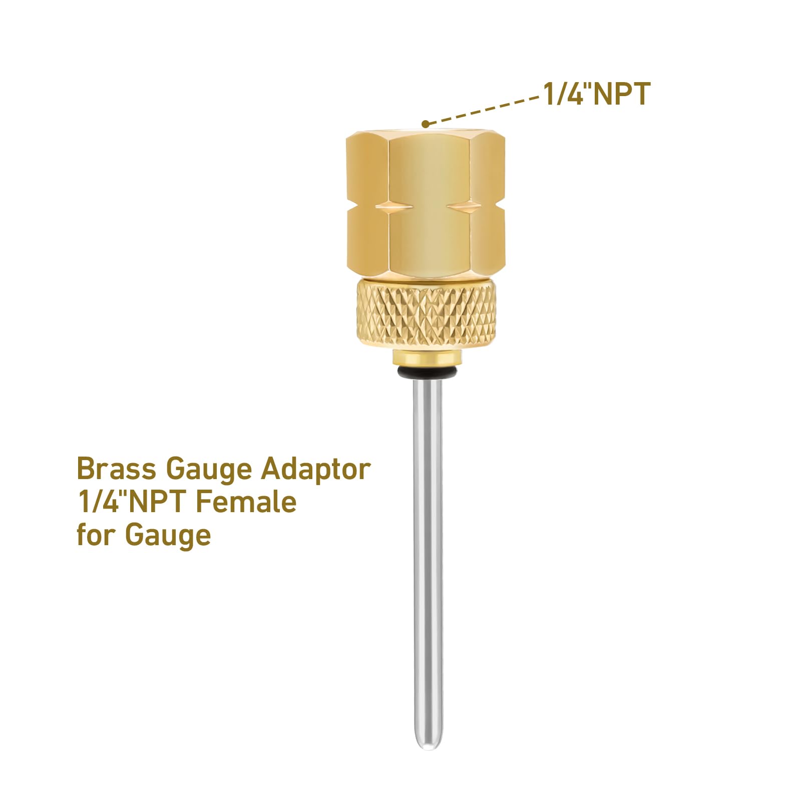 Brass Pressure Gauge Adaptor Kit - 500 PSI -3