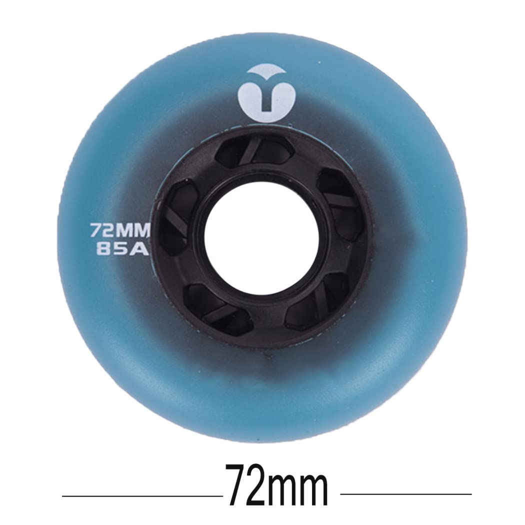 TGHY 8 Pezzi Ruote per Pattini in Linea Ruote di Ricambio per Pattinaggio in Linea Rotelle per Inline Skates 72mm/76mm/80mm 85A Ruote da Skate in Linea