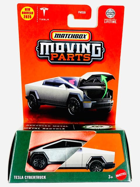 Hot Wheels Match Box Tesla Cybertrucks gris