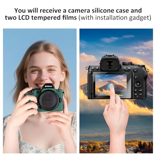 Funda para cámara Nikon Z50 II de silicona verde miniatura 6