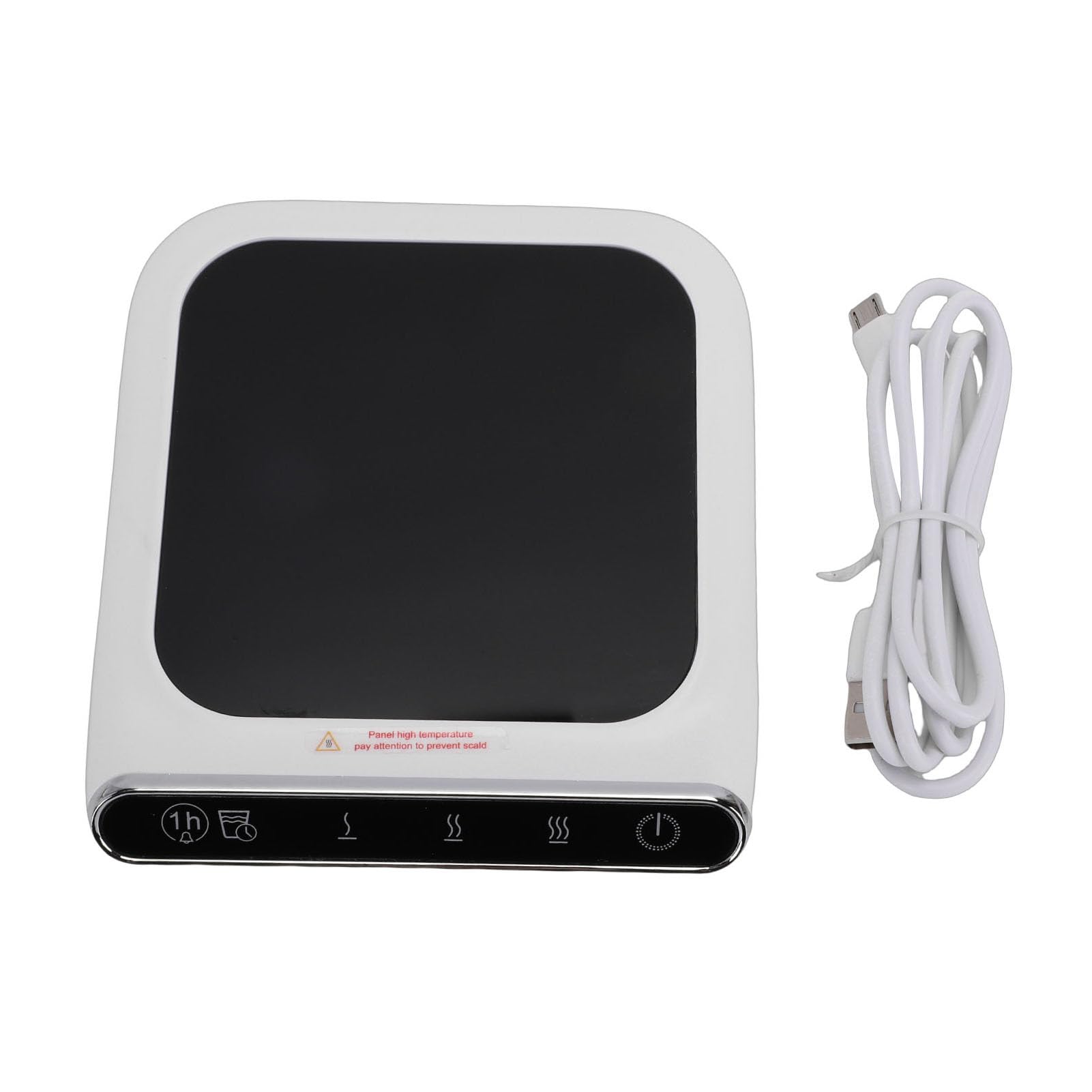 Calentador de Taza de café USB Calentador de Bebidas Inteligente portátil 3 Niveles de Temperatura Apagado automático Posavasos de calefacción para Taza de Metal de Vidrio