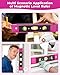 Stalishare Picture Hanging Kit, Magnetic Hammer and Nails and Level Set for Hanging Photo/ Arts, Women Pink Tool 218Pcs Assorted Wall Frame Hanging Kit with Hooks/ Wire/ D Ring/ Sawtooth Hanger 100lbs