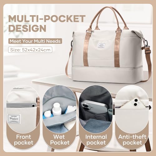 50L Weekend Duffel with Shoe Compartment