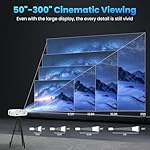GROVIEW Projector, 15000lux 490ANSI Native 1080P WiFi Bluetooth Projector, 300'' Video Projector, Supports 4K & Zoom, 5G Sync, Compatible with HDMI USB/ AV/ Smartphone/ Pad/ Laptop/ DVD/ TV Stick/ PS5 - Image 5