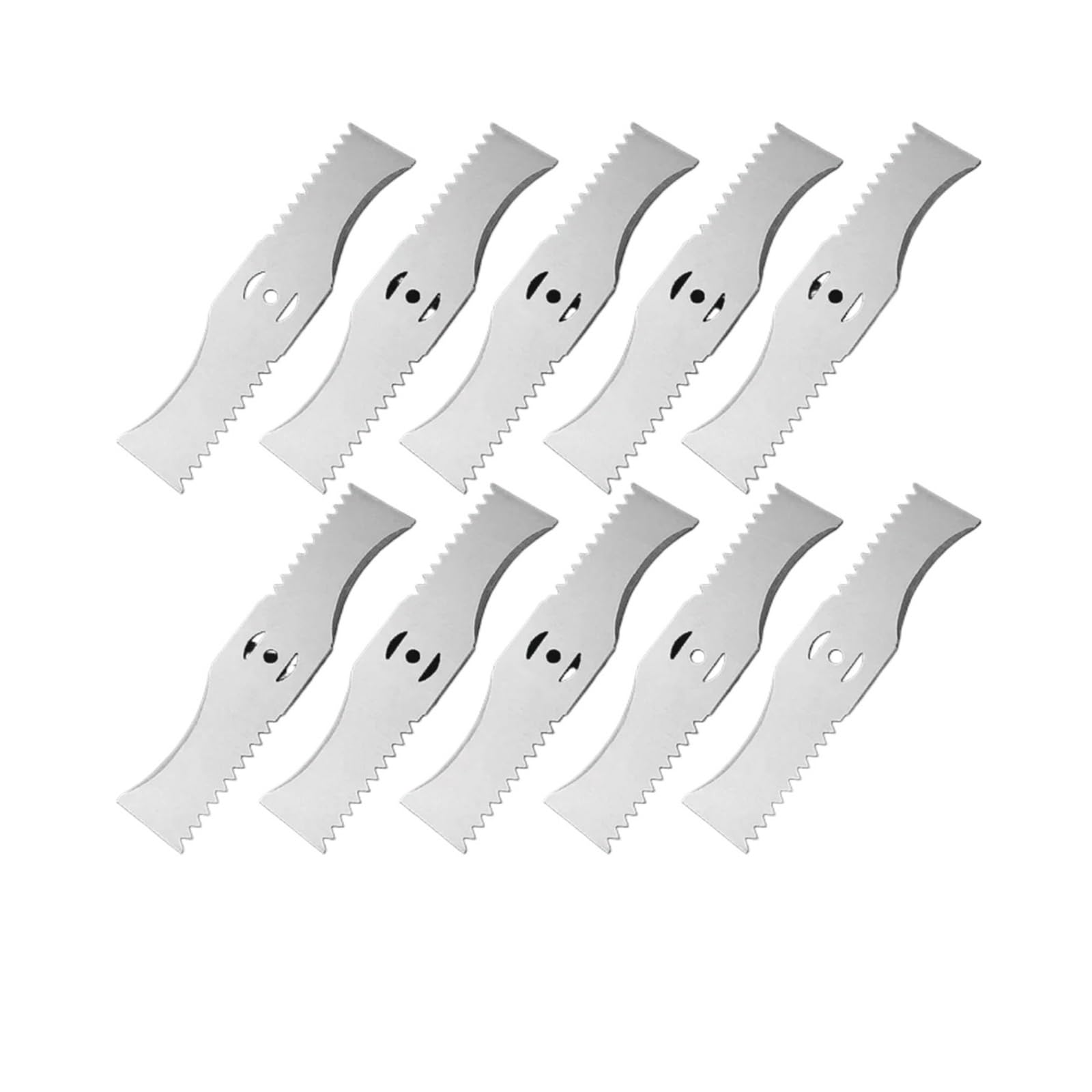 Lame Dentée en Forme d'arc De 15cm, Universelle, Adaptée Aux Petites Tondeuses À Gazon À Batterie Au Lithium, Accessoires De Machine De Découpe De Jardin(10PCS Blade)