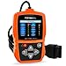 Produktbild OBD2 Auto KFZ Diagnosegerät OBD II PKW Diagnose Fahrzeug Werkzeug Fehlerspeicher Auslesen OBDII Fehlercode Scanner(Foxwell NT201 Orange)