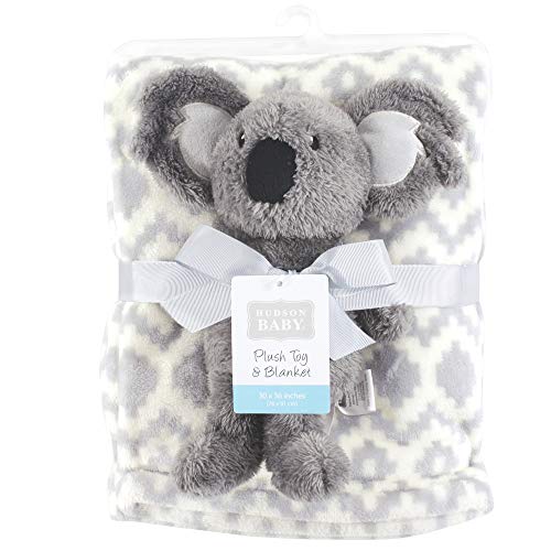 Image of Hudson Baby Unisex Baby Plush Blanket with Toy, Snuggly Koala, One Size