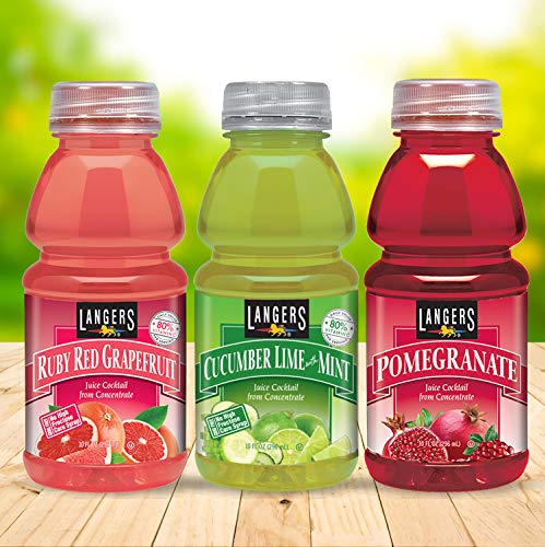 Langer's Ruby Red Grapefruit Juice Cocktail, 10 Oz (Pack Of 12)