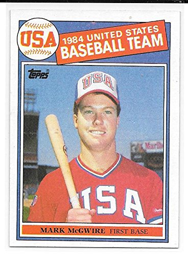 1984 USA Olympic Baseball★McGwire 証明書付 Amazon.com: Mark McGwire 1985 Topps 1984 USA Olympic Team Rookie