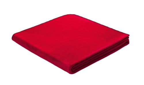 Alaska-Fleece Coperta Matrimoniale 130x170 cm poliestere rosso