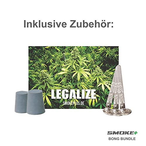 Black Leaf Ronin und Geisha Bong Koffer-Bong H: 40cm WS: 7-9mm SET – Bild 3