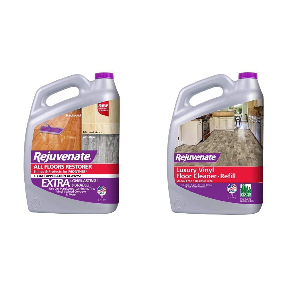 RejuvenateAll Floors Restorer and Rejuvenate Luxury Vinyl Floor Cleaner (1 Gallon)