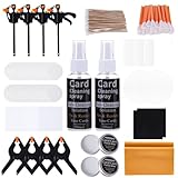 FBLJM Card Flattening Tool Kit – Trading Card Cleaning & Repair Accessory Set for Collectors, Fix Lifted Edges, Protect & Restore Collectible Cards