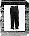 FB County Kackies Cargo Work Pants, Black and White, 44 - Unisex Loose Fit Cotton-Poly Twill Cargo Pants w/Button & Zip Fly Closure