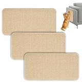 3 Stück Kratzmatte Katze,Kratzbretter Katze Sisal,50x25cm,Katzen Kratzbrett...