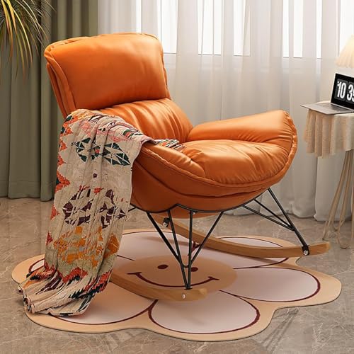 Hochlehniger Schaukelstuhl mit Fußhocker – Verstellbares Sofa für ultimativen Komfort und Entspannung im Wohn- oder Schlafzimmer – Stilvolles, ergonomisches Design, perfekt für die Wohnungse