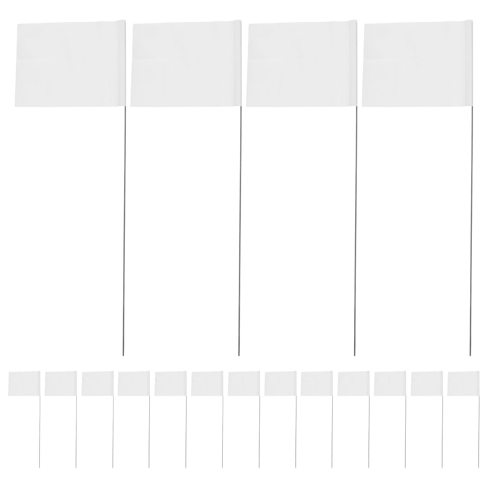 Drapeaux de marquage de pelouse en PVC NUOBESTY x80 pour chantier
