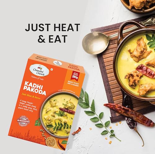 Image of Chandni Chowk Ready to Eat Kadhi Pakora | Punjabi Style Ready to Cook Kadhi Pakora | No Preservatives Or Artificial Colors | 285gm Pack of 1
