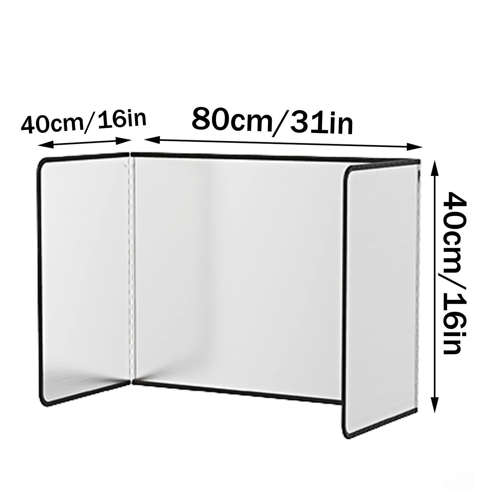 Protector de cocina antisalpicaduras de acero inoxidable de 3 lados, protector de salpicaduras plegable para estufas y sartenes, protector duradero de aceite y grasa, cubierta de placa trasera de