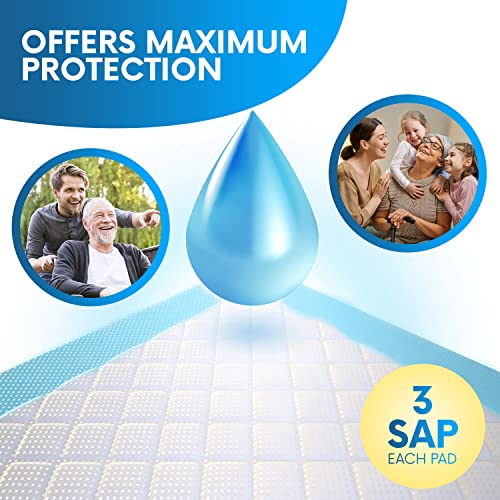 Healqu-Disposable-Underpads-Super-Absorbent-Incontinence-Bed-Pads-for-Adults-Kids-Elderly-and-Pets-Fluid-and-Urine-Bed-Protection-Large-Thick-Fluff-and-Polymer-Chux-24x36-Pack-of-25