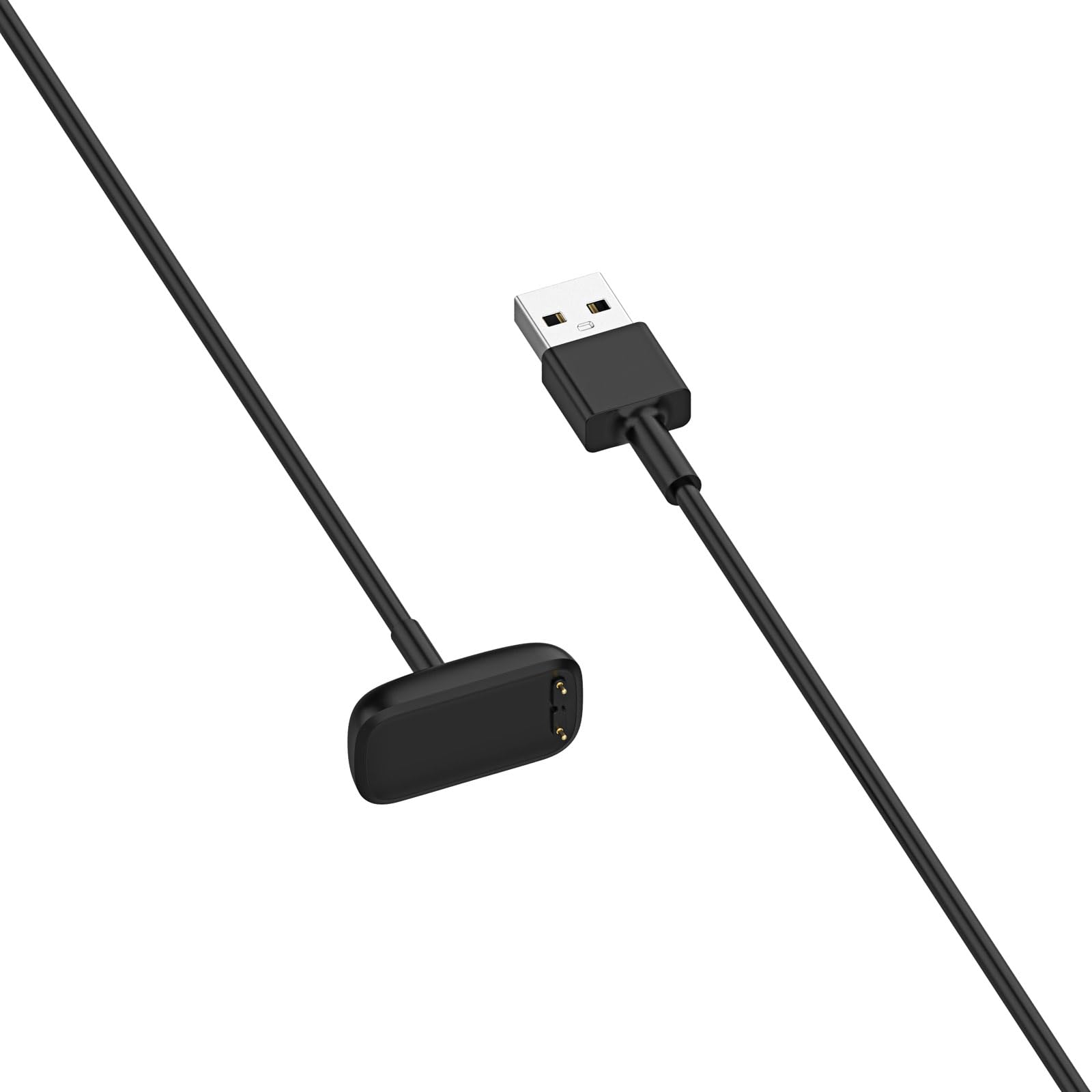 AKYGA AK-SW-45 kabel do ładowania USB, kompatybilny z Fitbit Luxe/Charge 5 / Charge 6, 1 m, czarna ładowarka