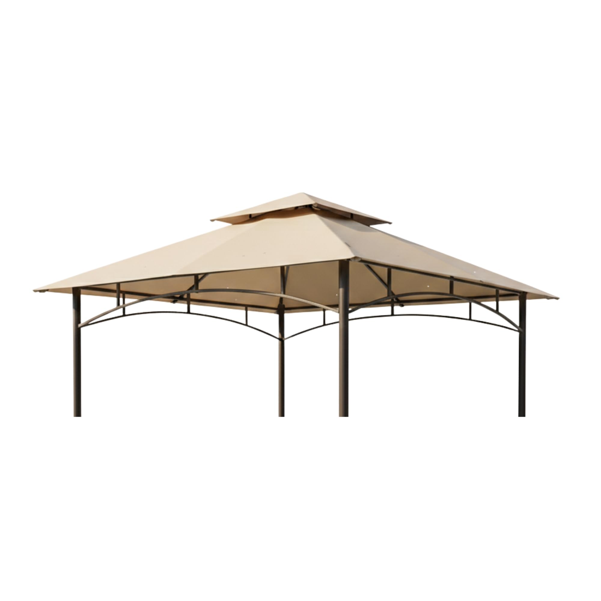 Photo 1 of Garden Winds Reinforced RipLock 350 Replacement Canopy Top Cover Compatible with ABCCANOPY 8' x 8' Gazebo Models GHG-0909DP-NT, GHG-0808DP - Beige