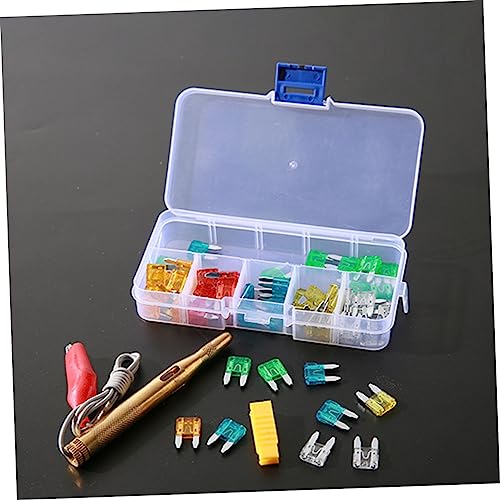 Kit de probador de fusibles para automóvil, 60 piezas, 5-30 A, tipo de inserción con carcasa de zinc y plástico miniatura 4