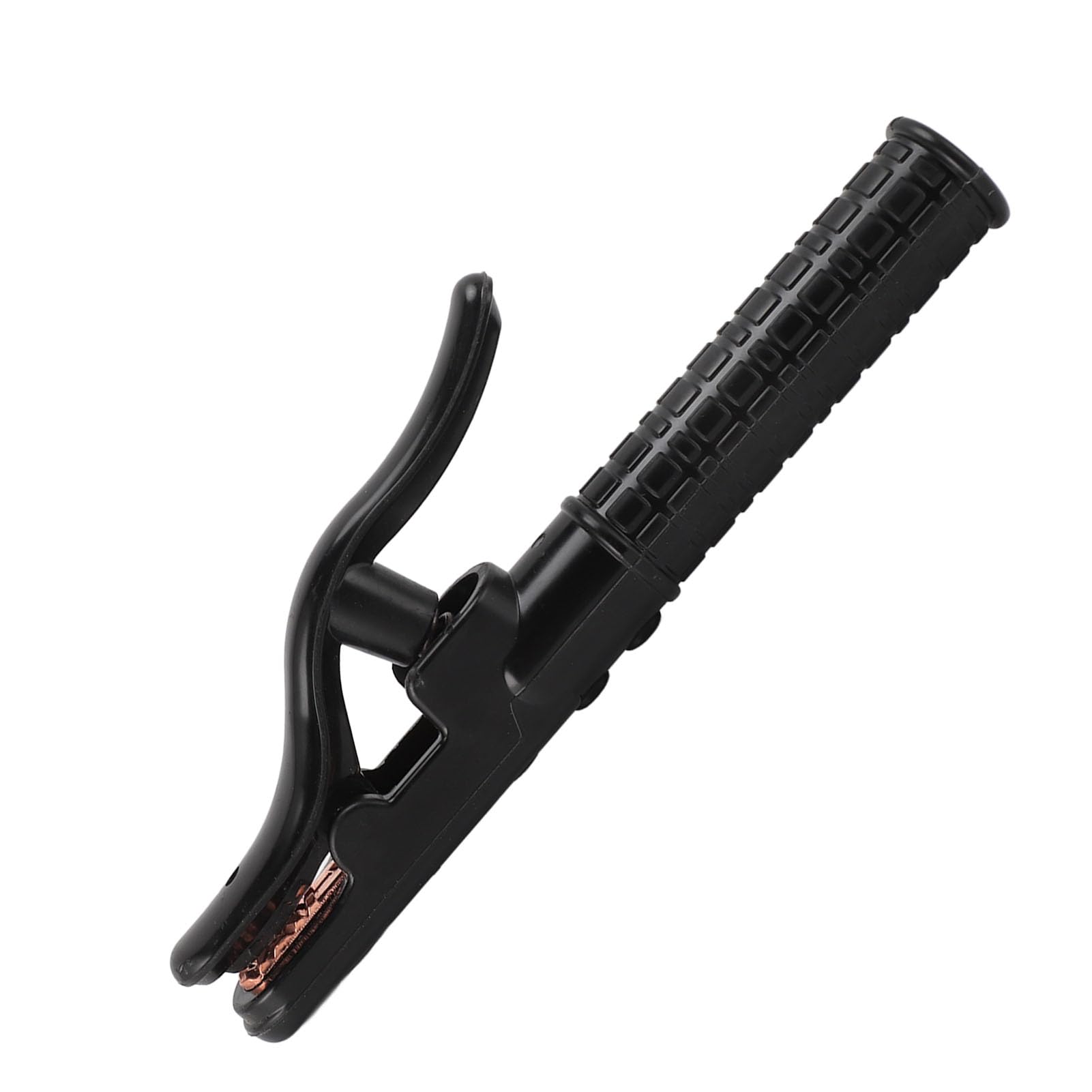 Heavy Duty Electrode Holder, Trough Type Jaws Welding Machine Clamp Insulated Handle High Efficiency 800A for Building Decoration for 6.3-10mm Diameter