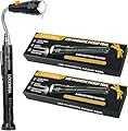 LOCONHA Magnetic Pickup Tool with LED Lights, Telescoping Magnet Flashlight, Cool Gadget Birthday Gifts Christmas Day Gifts for Men, Handyman, Husband, Boyfriend, Him, Father, Dad (2 Pack)