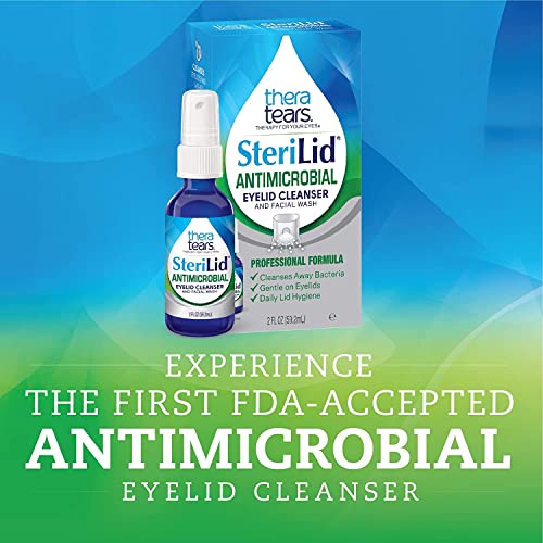 TheraTears Steralid Antimicrobial Eyelid Cleanser and Stye Sterile Lubricant Ointment, 0.125 Oz
