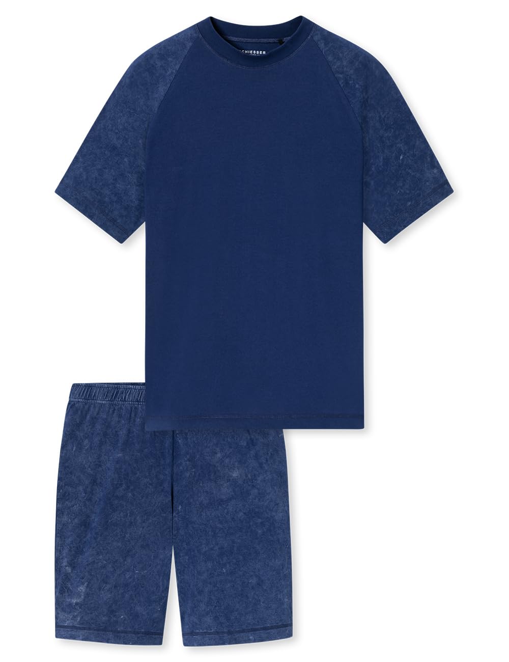 Schiesser Herren Schlafanzug kurz Rundhals - Nightwear Set