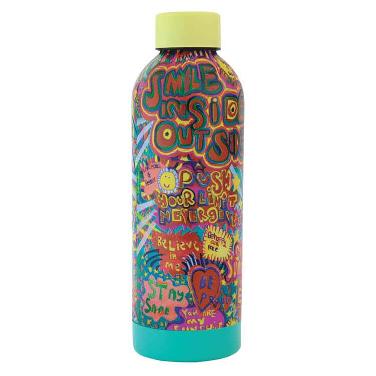 Portico Designs Ltd Arthouse Unlimited Metal Water Bottle FULL OF JOY 500ml