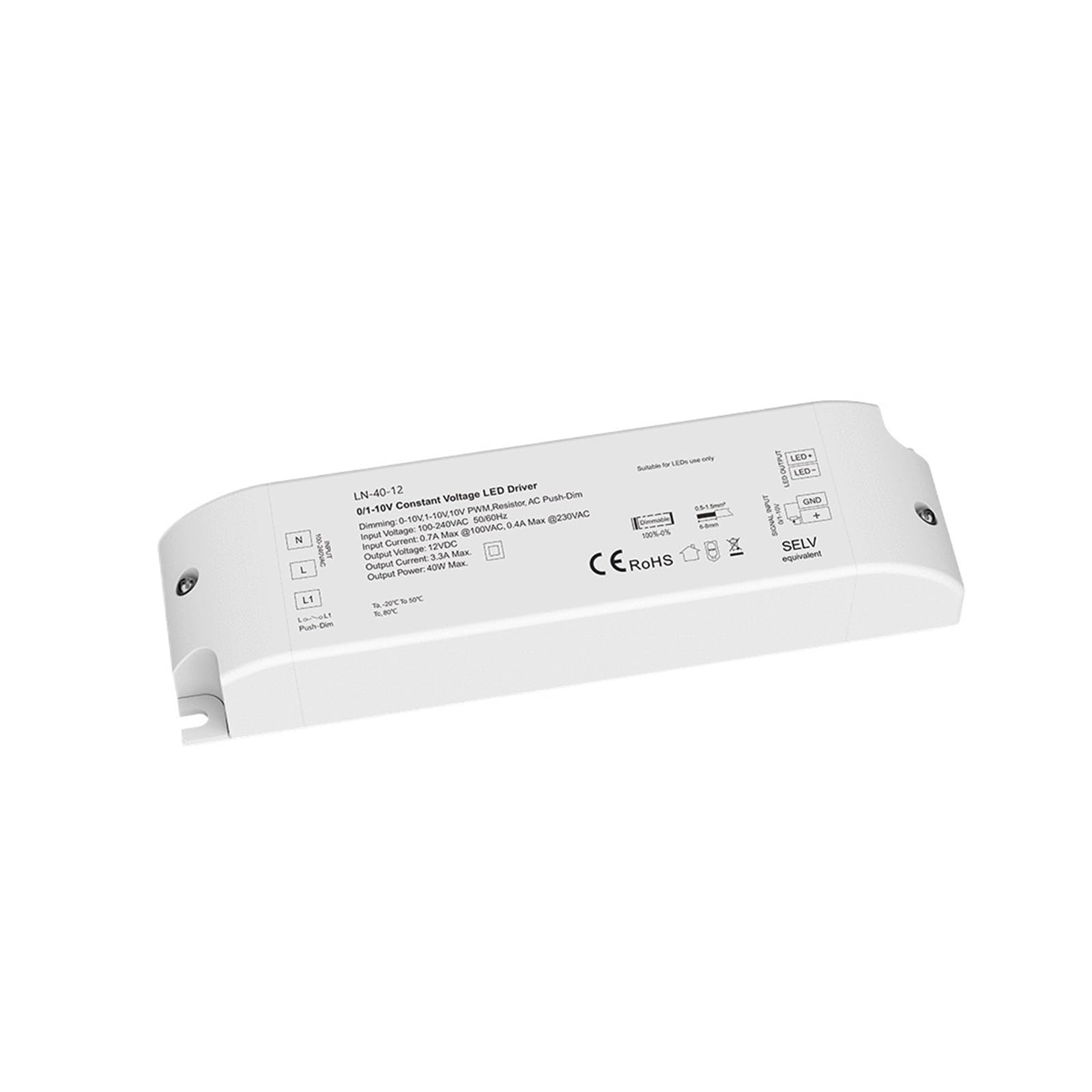 Transformateur LED 12V à gradation haut de gamme pour projet d'architecte