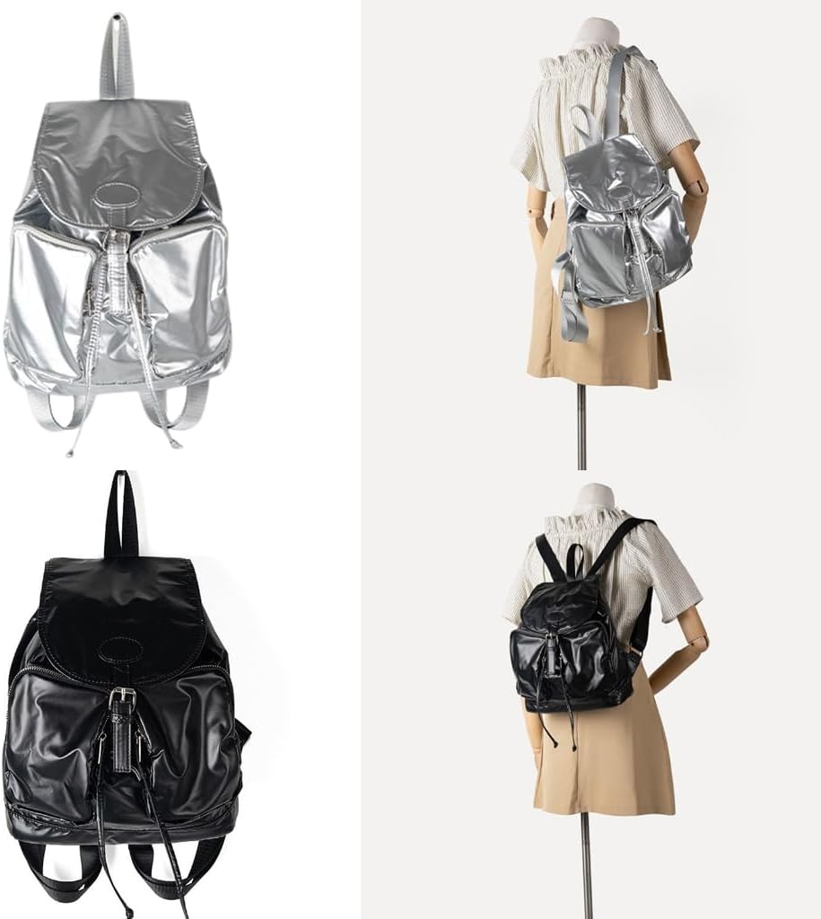 90s】オールドギャップ リュック オールレザー 巾着型 マルチポケット