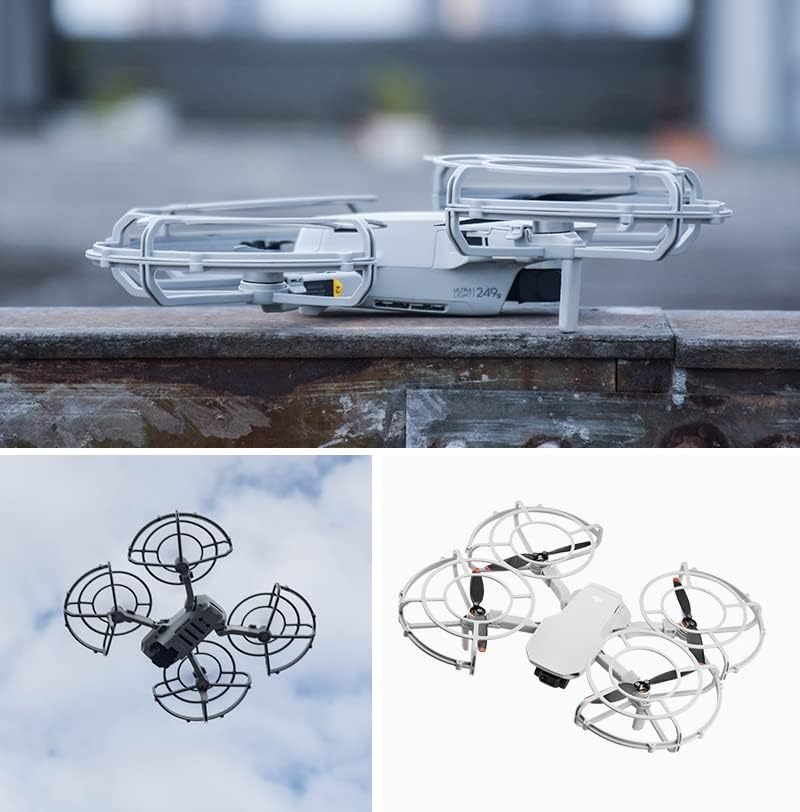 HeiyRC 3 in 1 360° Propeller Guard Protector Foldable Landing Gear Blade Strap Holder for DJI Mini 2 SE Mavic Mini 1 Drone Accessory