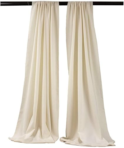 Miniatura 28 de New Creations Fabric & Foam Inc, Panel de cortina de popelina de poliéster (rubor, 1 panel sin costuras de 10 pies de ancho por 6 pies de alto)