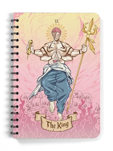 ComicSense.xyz Anime Sketchbook King Printed A5 Spiral Drawing Sketch Book Unruled for Kids Students Gift