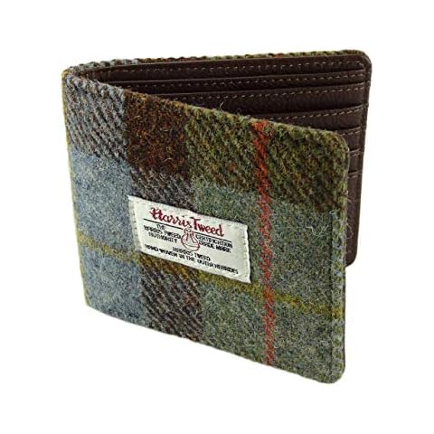 Authentic Harris Tweed Gents Classic Wallet Macleod Tartan LB2007 COL 15 Cover