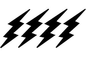 StickerDad 4-Pack Lightning Bolt Wall Stickers