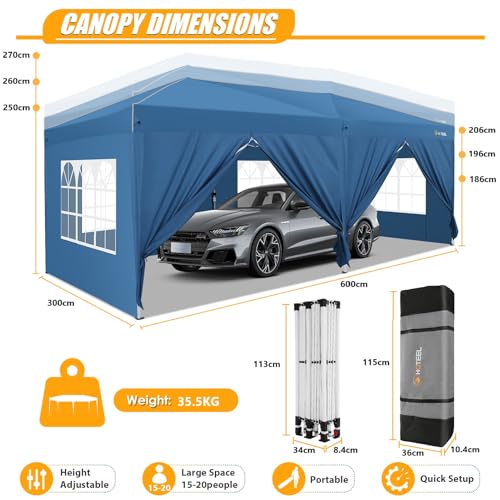 Image of HOTEEL Party Tent with Removable Sidewalls for Parties Carpas para Fiestas