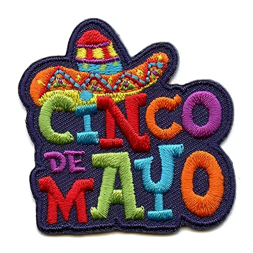 Cinco De Mayo Patch Colorful Fiesta Holiday Embroidered Iron On