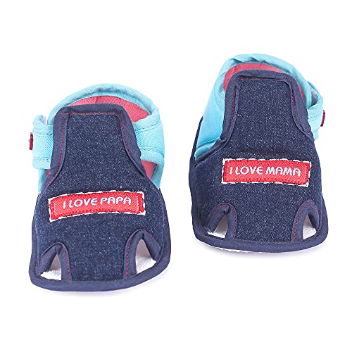 Image of Unisex Baby Sandal for Boys & Girls, First Walking Baby Sandal (4-7 Months) Navy Blue